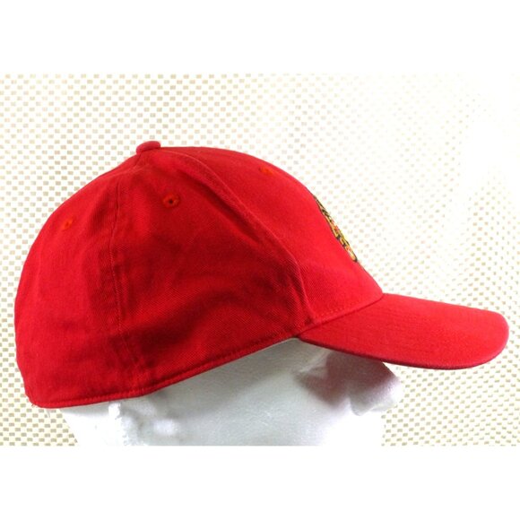 Chicago Blackhawks Indian Logo Red Stretch Fit Cap L/XL By Adidas - Picture 2 of 6